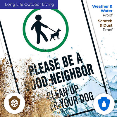 Dustproof Aluminum Custom Reflective Sign Safety Warning For Home Garden